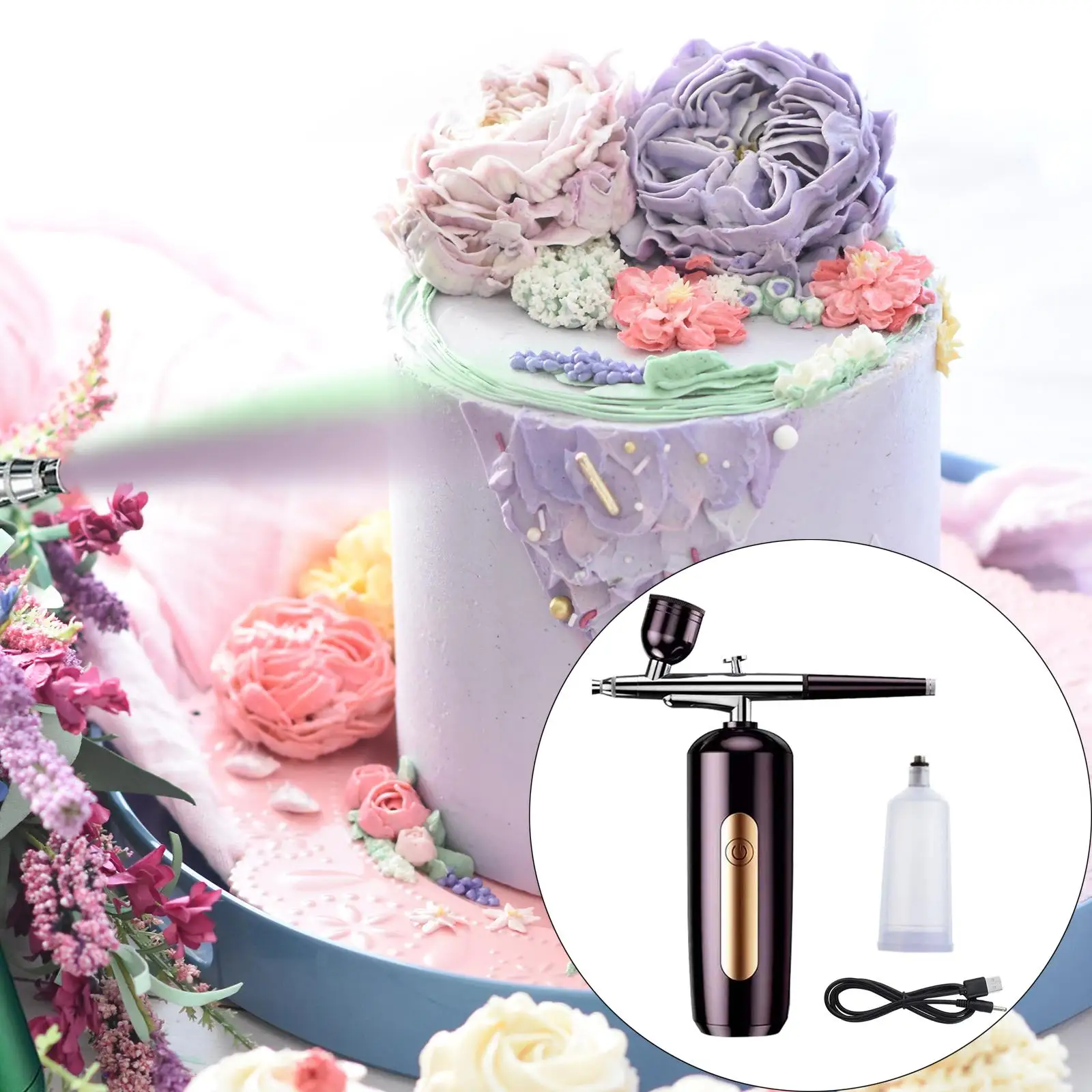 Multipurpose Mini Air Compressor Kit Electric Spray Gun for Cake Decor Beauty Devices
Multipurpose Mini Air Compressor Kit Electric Spray Gun for Cake Decor Beauty Devices