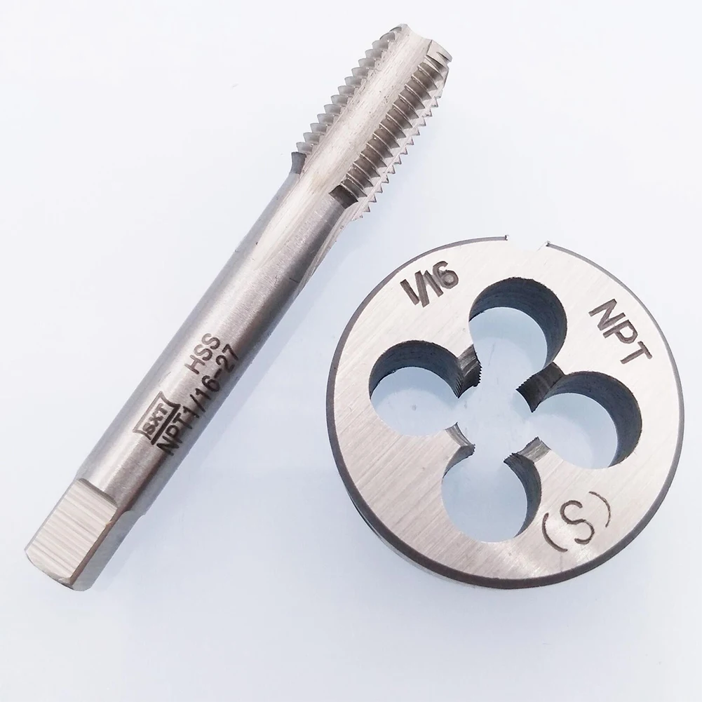 HSS 1/16-27 NPT Tap & Die Right Hand Thread 49mm Tap 25mm Die For Metalworking Nuts Screws Removal Repairing Hand Manual Tools
HSS 1/16-27 NPT Tap & Die Right Hand Thread 49mm Tap 25mm Die For Metalworking Nuts Screws Removal Repairing Hand Manual Tools