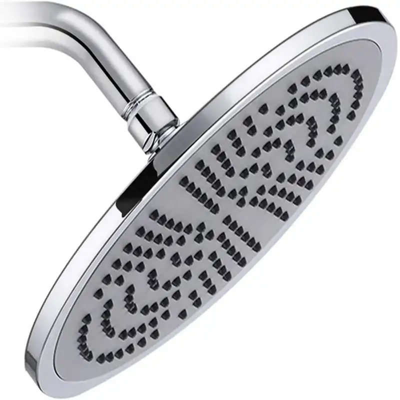 

Inch Rain High Pressure Shower G1/2 Adjustable Bathroom Shower Spray Stainless Steel Polished Chrome Rain Round