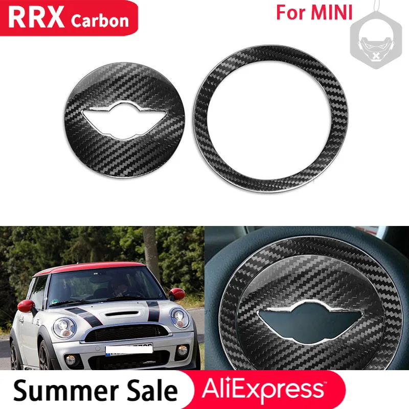 RRX Real Carbon Fiber for MINI R55 R56 R57 R58 R59 R60 R61 2007-2016 Interior Steering Wheel Cover Trim Sticker Car Accessories
RRX Real Carbon Fiber for MINI R55 R56 R57 R58 R59 R60 R61 2007-2016 Interior Steering Wheel Cover Trim Sticker Car Accessories