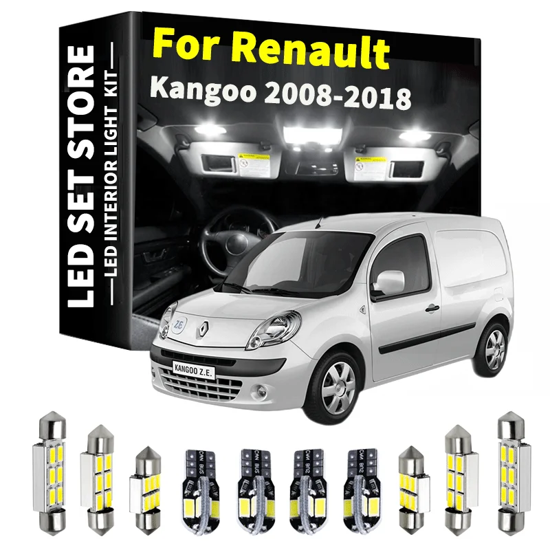 11 светодиодный т. комплект светодиодных ламп для светильник освещения для Renault Kangoo 2008-2018 Автомобильные светодиодные лампы для чтения куполь...
11 светодиодный т. комплект светодиодных ламп для светильник освещения для Renault Kangoo 2008-2018 Автомобильные светодиодные лампы для чтения куполь...