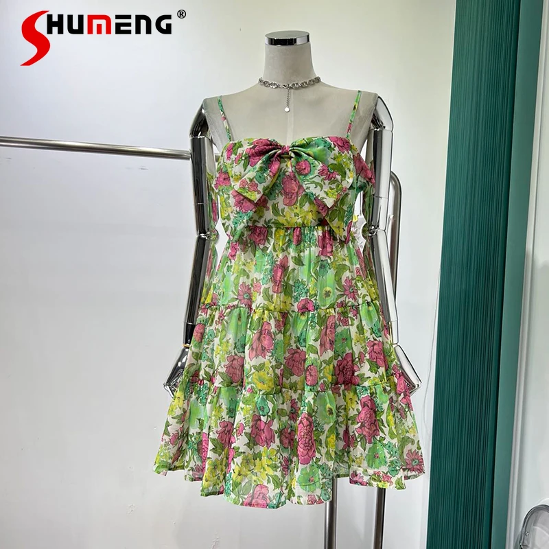 2022 Summer New Ladies Fashion Elegant Seaside Vacation Beach Dress Women's Bohemian Sexy Bow Casual Above Knee Strap Dress
2022 Summer New Ladies Fashion Elegant Seaside Vacation Beach Dress Women's Bohemian Sexy Bow Casual Above Knee Strap Dress