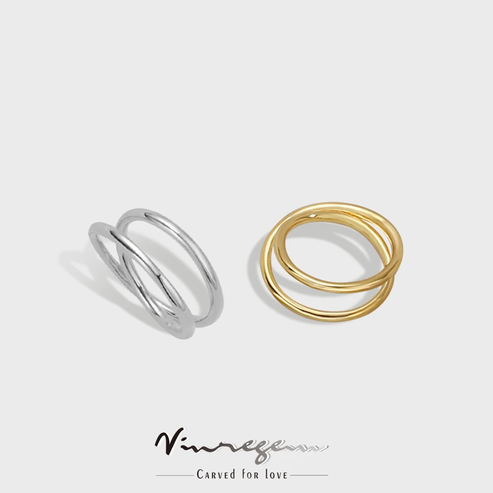 Vinregem Real 925 Sterling Silver 24K Yellow White Gold Creative Design Double Layered Ring for Women Cocktail Gift DropShipping
Vinregem Real 925 Sterling Silver 24K Yellow White Gold Creative Design Double Layered Ring for Women Cocktail Gift DropShipping