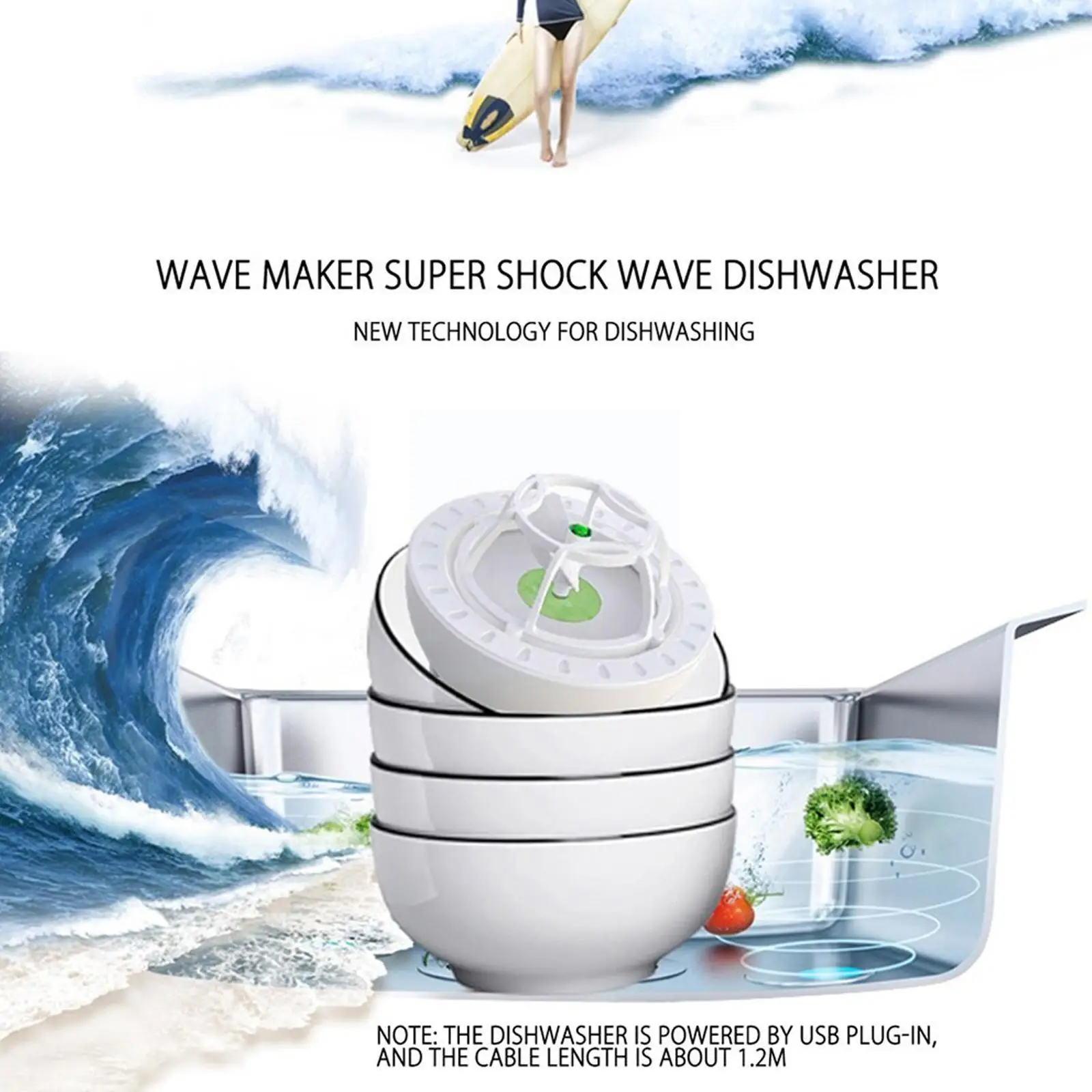 Портативная Ультразвуковая мини-мойка M0Y2, автоматическая USB-зарядка, для мытья фруктов и овощей 
Портативная Ультразвуковая мини-мойка M0Y2, автоматическая USB-зарядка, для мытья фруктов и овощей