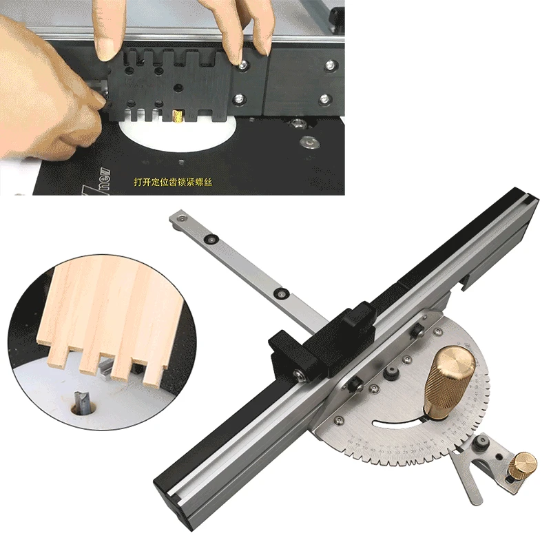 Miter Gauge With Track Stop Table Saw Router Sawing Assembly Angle Ruler For Band saw DIY Carpenter Woodworking Tools
Miter Gauge With Track Stop Table Saw Router Sawing Assembly Angle Ruler For Band saw DIY Carpenter Woodworking Tools