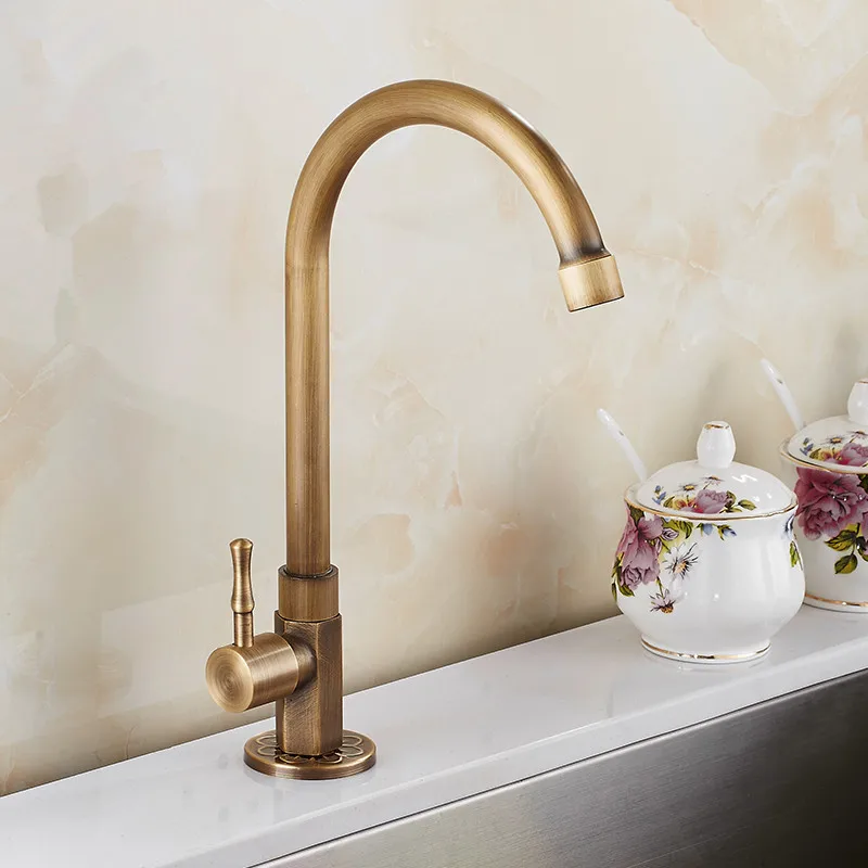 High Quality Faucet Brass Classic Only Cold Water Kitchen Sink Faucet Gooseneck Single Lever Outdoor Tap Bronze Brushed Finish
High Quality Faucet Brass Classic Only Cold Water Kitchen Sink Faucet Gooseneck Single Lever Outdoor Tap Bronze Brushed Finish