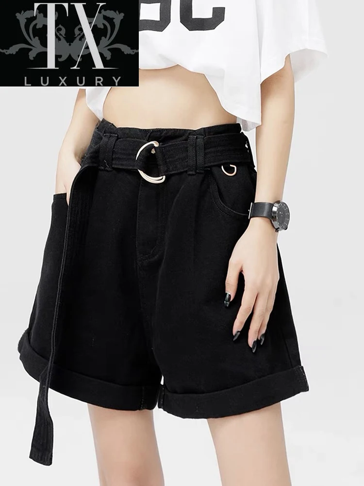 All Match Black Casual Women Denim Crimping High Waist Slim 2022 Summer Streetwear Jeans Shorts Chic Hot Ladies Bottom
All Match Black Casual Women Denim Crimping High Waist Slim 2022 Summer Streetwear Jeans Shorts Chic Hot Ladies Bottom