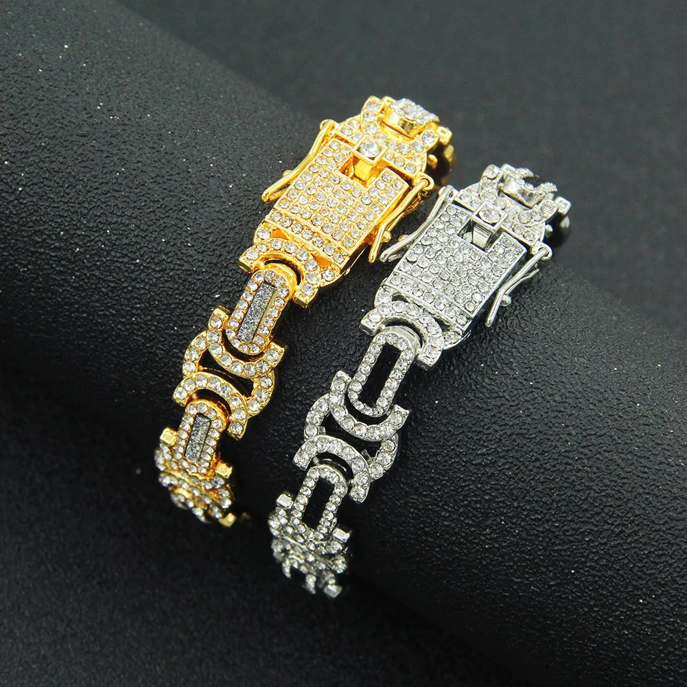Splicing Locomotive Chain Punk Bracelet Men Rap Hip Hop Fashion Cubic Zircon Jewellery Charms Aesthetic Streetwear Party Gift
Splicing Locomotive Chain Punk Bracelet Men Rap Hip Hop Fashion Cubic Zircon Jewellery Charms Aesthetic Streetwear Party Gift