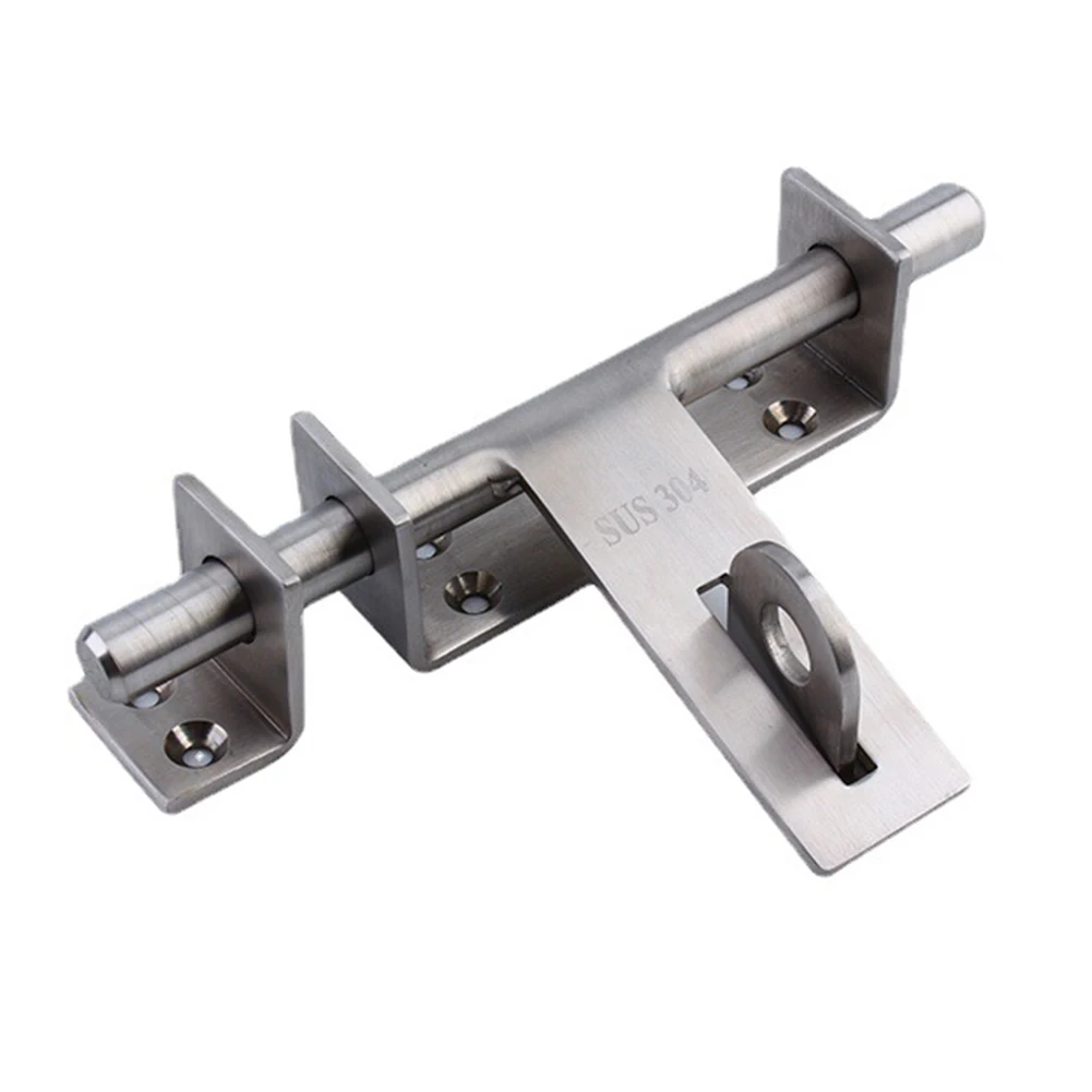 Sliding Bolt Door Latch Stainless Steel Bolt With Padlock Hole Anti-theft Garden Gate Safety Toilet Door Lock Home Hardware
Sliding Bolt Door Latch Stainless Steel Bolt With Padlock Hole Anti-theft Garden Gate Safety Toilet Door Lock Home Hardware