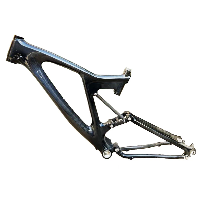 

26er Inner Cable Disc Brake Rear Suspension Down Hill Full Carbon Bicycle Frame MTB Bike Frameset