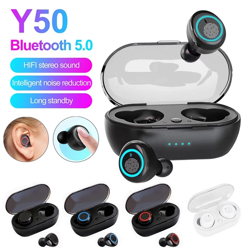 Y50 TWS Earphones Wireless Headphones Bluetooth 5.0 Touch Control Stereo Headset Sport Waterproof Hands Free Earbuds With MIC
Y50 TWS Earphones Wireless Headphones Bluetooth 5.0 Touch Control Stereo Headset Sport Waterproof Hands Free Earbuds With MIC