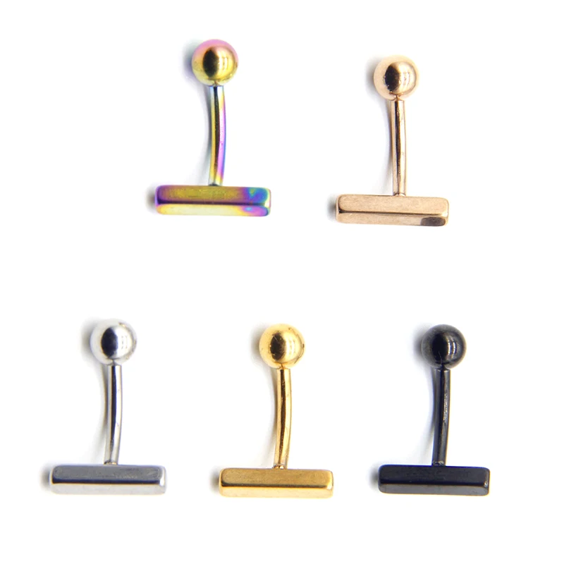 The new titanium steel fashion T-shaped belly button ring body piercing jewelry is not allergic and does not fade
The new titanium steel fashion T-shaped belly button ring body piercing jewelry is not allergic and does not fade