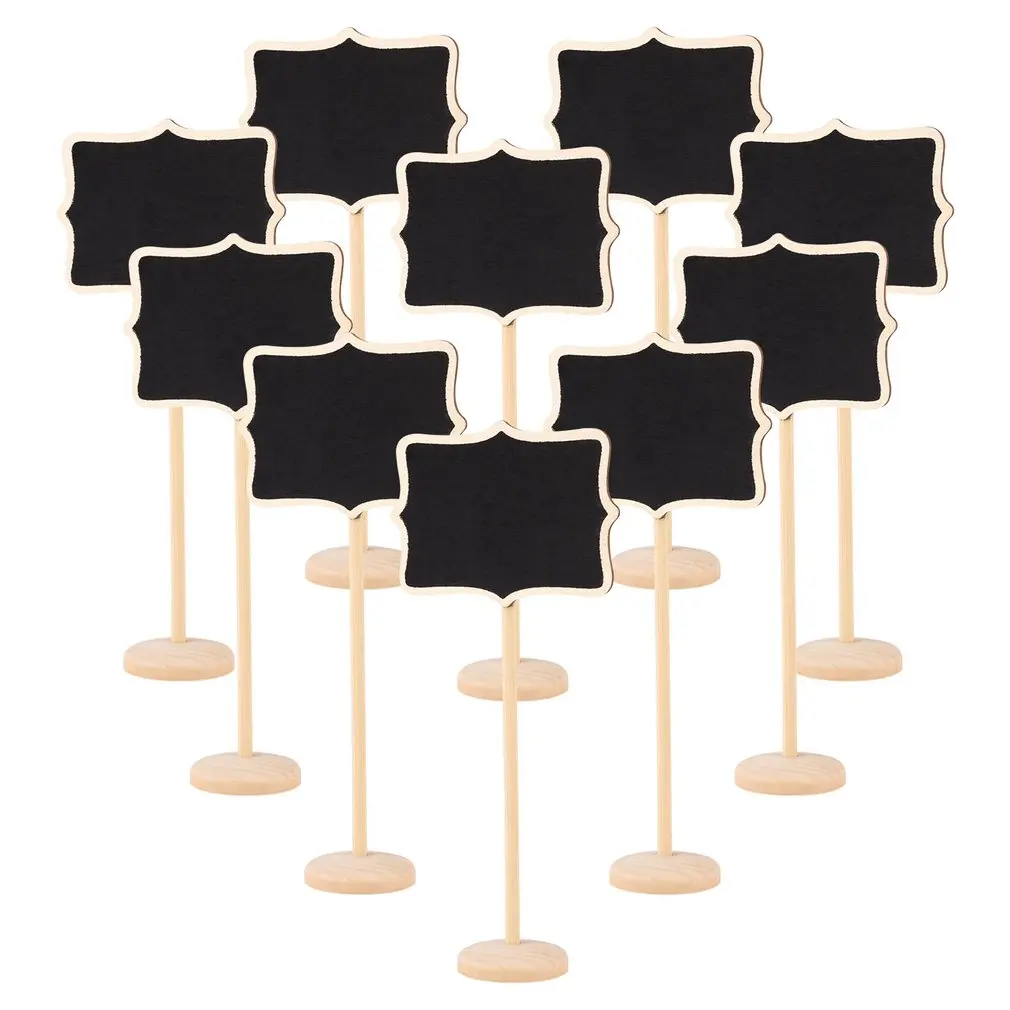 10pcs Blackboard Wooden Chalkboard Mini Wood Message Notice Board Table Wedding Party Decor Write Information
10pcs Blackboard Wooden Chalkboard Mini Wood Message Notice Board Table Wedding Party Decor Write Information