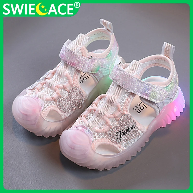 Size 21-30 Baby Girls Luminous Princess Sandals Kids Shoes Children Led Glowing Sports Sandals Non-slip Casual Shoes bambas
Size 21-30 Baby Girls Luminous Princess Sandals Kids Shoes Children Led Glowing Sports Sandals Non-slip Casual Shoes bambas
