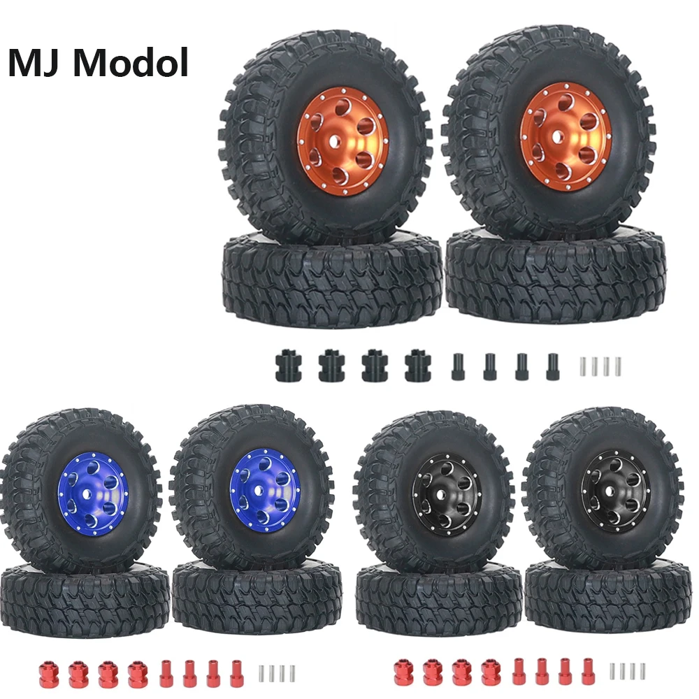 Металлические колеса/шины/адаптеры грязевые шины для 1/24 RC Crawler Car Axial SCX24 FMS FCX24 Enduro24