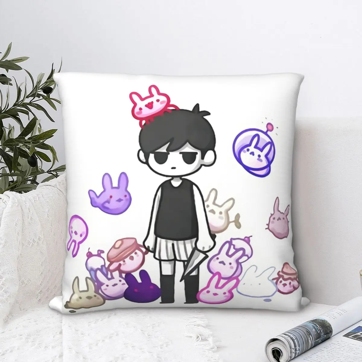 Omori Basil Throw Pillow Case Anime Backpack Cojines Case DIY Printed Soft For Home Decor
Omori Basil Throw Pillow Case Anime Backpack Cojines Case DIY Printed Soft For Home Decor