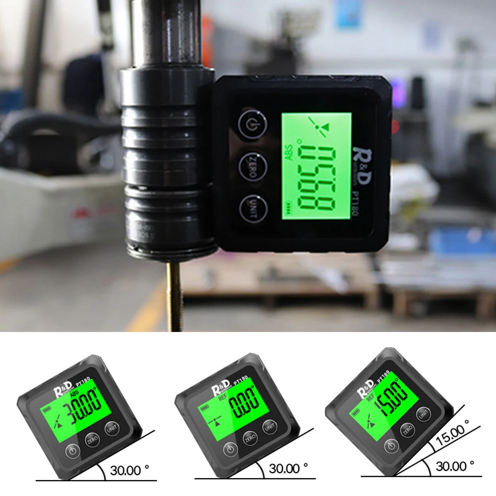 Angle Protractor Universal Bevel LCD Backlight 360 Degree Mini Electronic Digital Protractor Inclinometer Tester Measuring Tools
Angle Protractor Universal Bevel LCD Backlight 360 Degree Mini Electronic Digital Protractor Inclinometer Tester Measuring Tools