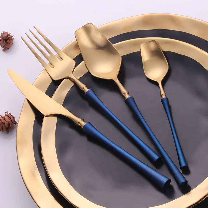 4/24Pcs Golden Cutlery Sets Matte Complete Stainless Steel Dinnerware Set Mirror Black Tableware Kitchen Knives Spoons and Forks
4/24Pcs Golden Cutlery Sets Matte Complete Stainless Steel Dinnerware Set Mirror Black Tableware Kitchen Knives Spoons and Forks