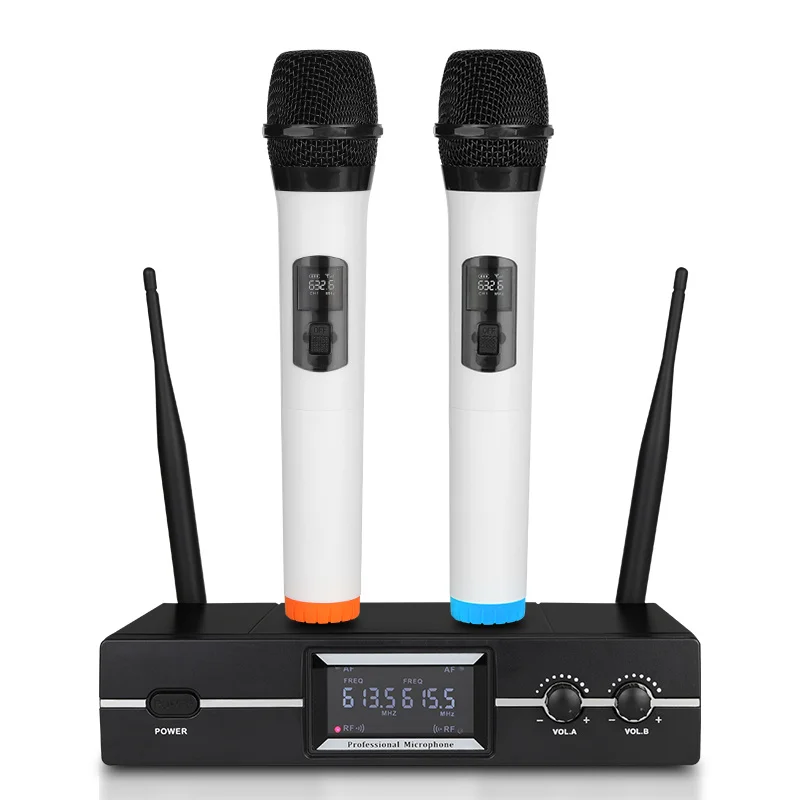professional audio dynamic recording 2 Channel handheld wireless microphone for live KTV stream Karaoke studio Best
professional audio dynamic recording 2 Channel handheld wireless microphone for live KTV stream Karaoke studio Best