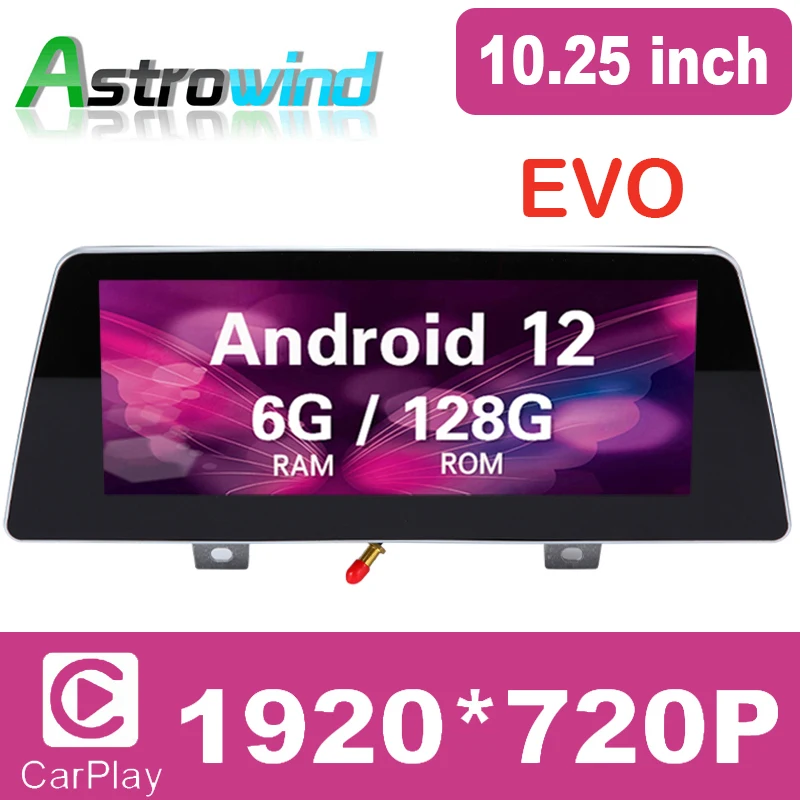 

10.25“ 8 Core Android 12 Car Auto Radio Video Audio ForBMW 5 Series G30 G31 2018- EVO
