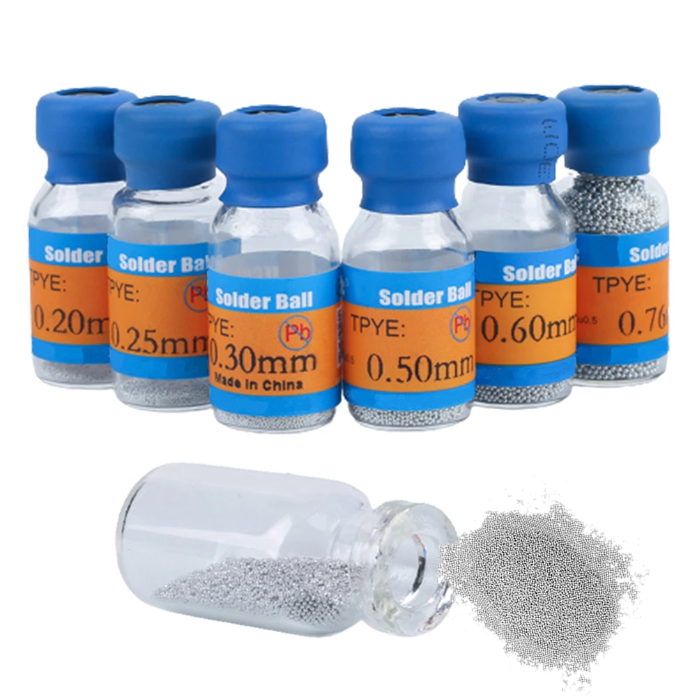10000PCS/Bottle Lead-free 0.2-0.76mm BGA Reballing Balls For IC Chip Soldering Accessories Solder Ball Tin Rework Repair Tools
10000PCS/Bottle Lead-free 0.2-0.76mm BGA Reballing Balls For IC Chip Soldering Accessories Solder Ball Tin Rework Repair Tools