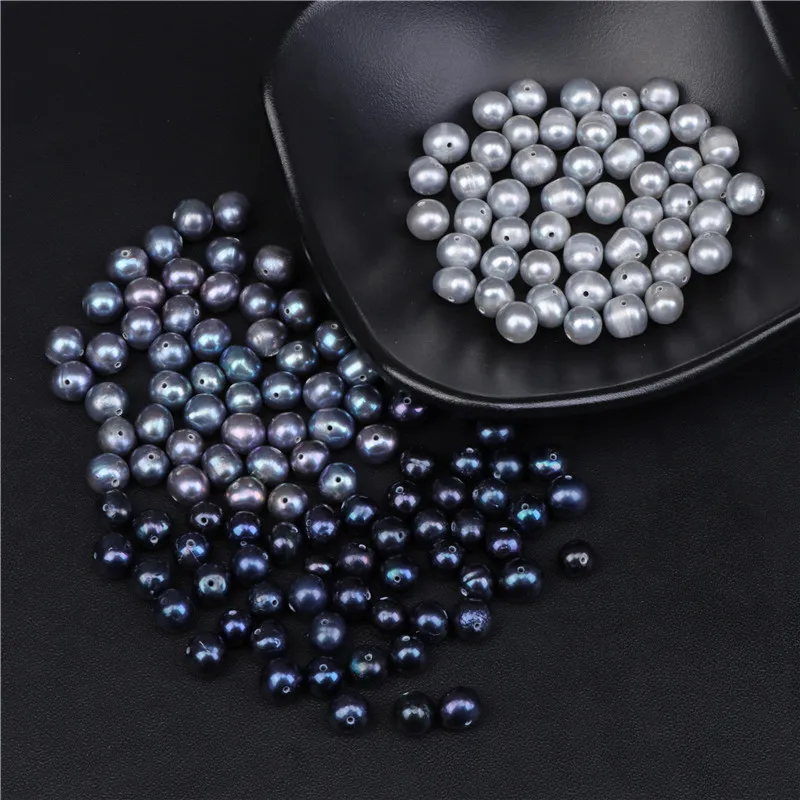 7-8mm Fine 100% Freshwater Pearl Beads Near Round Potato Black/Gray Natural Pearls For Jewelry Making DIY Bracelet Accessories
7-8mm Fine 100% Freshwater Pearl Beads Near Round Potato Black/Gray Natural Pearls For Jewelry Making DIY Bracelet Accessories