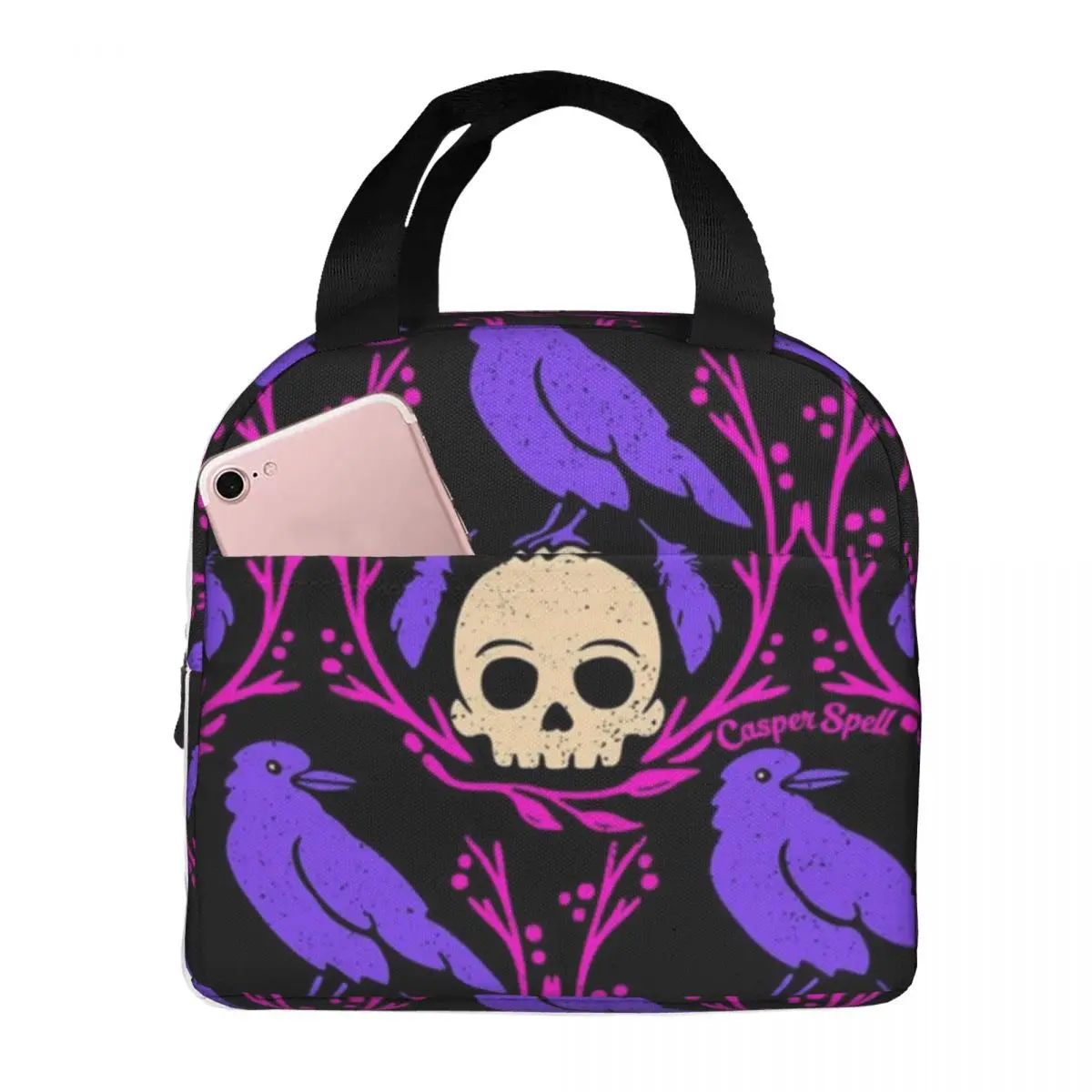 Crows Skulls Halloween Creepy Portable Insulated Oxford Lunch Bag Reusable Lunch Box Lunch Organizer Thermal Cooler Tote Bag
Crows Skulls Halloween Creepy Portable Insulated Oxford Lunch Bag Reusable Lunch Box Lunch Organizer Thermal Cooler Tote Bag