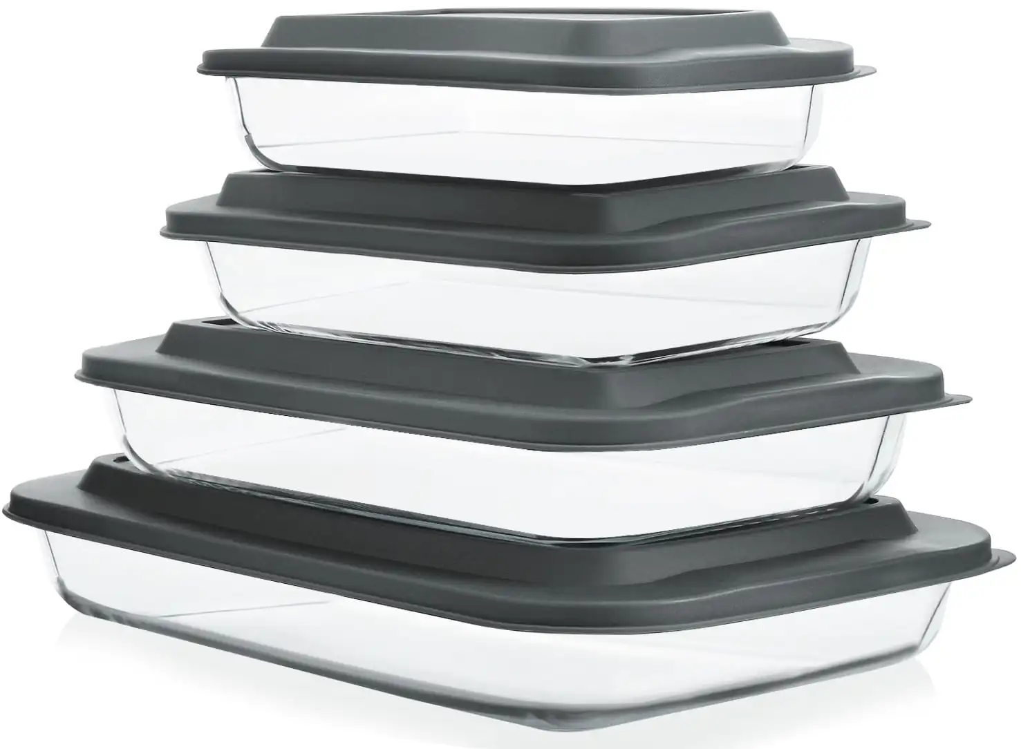 Free Shipping Glass Baking Dishes with Lids 8 Pieces Rectangular Glass Baking Pans BPA-Free Bakeware Set Freezer Oven and Dishwa
Free Shipping Glass Baking Dishes with Lids 8 Pieces Rectangular Glass Baking Pans BPA-Free Bakeware Set Freezer Oven and Dishwa
