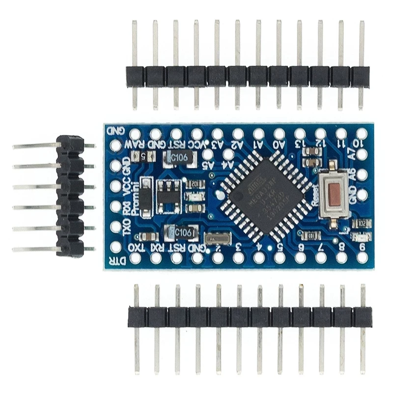 1PCS Pro Mini Atmega328P3.3V/8M 5V/16M Atmega168P3 5V 16MHZ Development Board Compatible with Arduino Pro Mini 
1PCS Pro Mini Atmega328P3.3V/8M 5V/16M Atmega168P3 5V 16MHZ Development Board Compatible with Arduino Pro Mini
