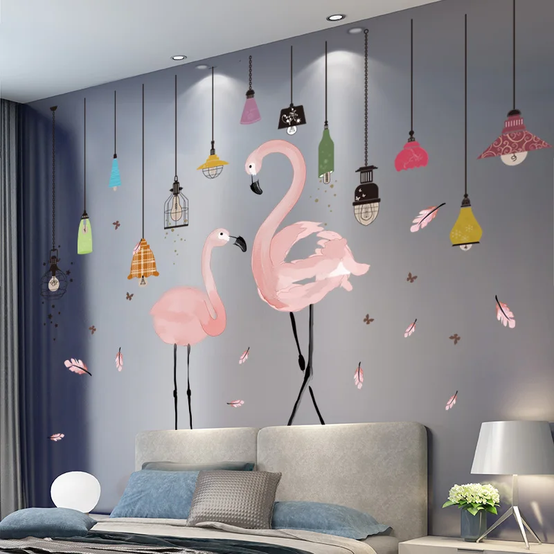 Pink Flamingo Animal Wall Stickers DIY Light Bulbs Wall Decals for Kids Rooms Baby Bedroom Children Nursery Home Decoration
Pink Flamingo Animal Wall Stickers DIY Light Bulbs Wall Decals for Kids Rooms Baby Bedroom Children Nursery Home Decoration