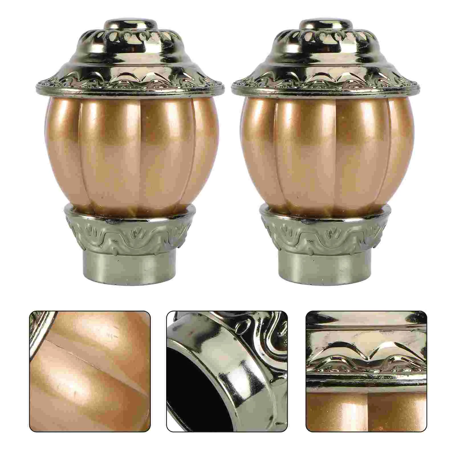 2 Pcs Inner Dia. 28mm Window Curtain Rod End Pumpkin Design Drapery Pole Drape Rod Finals Head Finials Fit for Home Office
2 Pcs Inner Dia. 28mm Window Curtain Rod End Pumpkin Design Drapery Pole Drape Rod Finals Head Finials Fit for Home Office