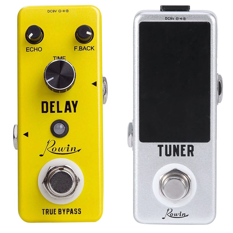 Rowin High Precision Guitar Chromatic Tuner Pedal Ture Bypass & Rowin Analog Vintage Delay Guitar Effect Pedal
Rowin High Precision Guitar Chromatic Tuner Pedal Ture Bypass & Rowin Analog Vintage Delay Guitar Effect Pedal