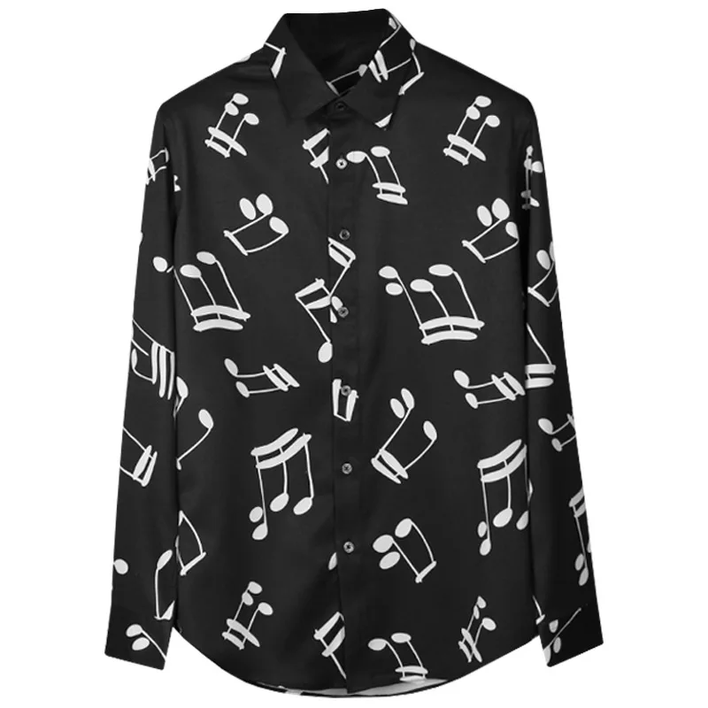 New 2021 Men Digital classic musical notation Fashion Cotton Casual Shirts Shirt high quality Pocket Long-sleeves S 2XL #D229
New 2021 Men Digital classic musical notation Fashion Cotton Casual Shirts Shirt high quality Pocket Long-sleeves S 2XL #D229