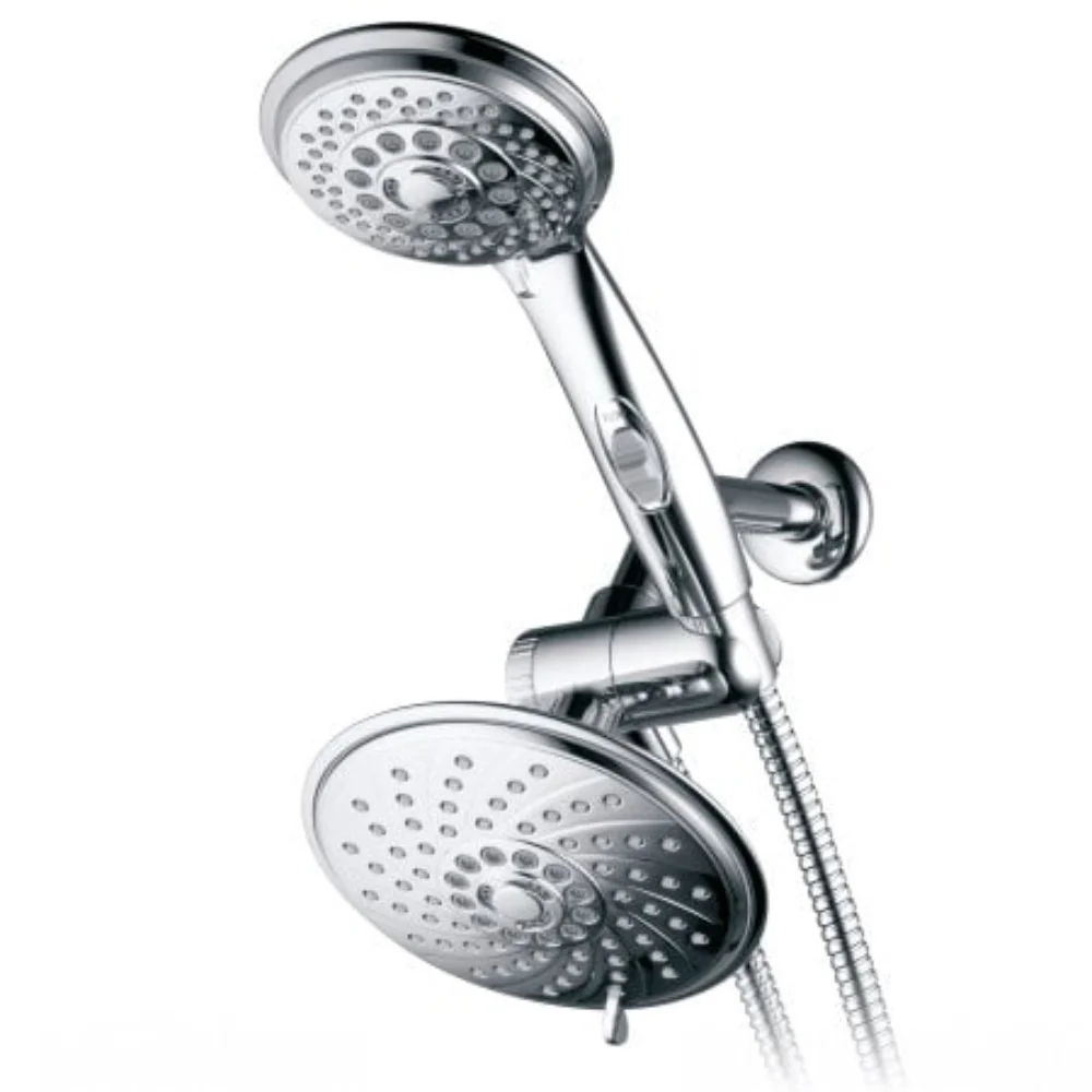 30-Setting 3-way Rainfall Shower Head Combo with Patented ON/OFF Pause Switch and 5-7-foot Stretchable Stainless-Steel Hose
30-Setting 3-way Rainfall Shower Head Combo with Patented ON/OFF Pause Switch and 5-7-foot Stretchable Stainless-Steel Hose