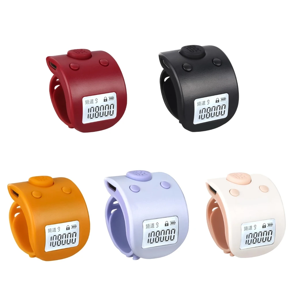 Digital Ring Rechargeable 9 Digit Hand Mini Electronic Finger Tally Prayer Colors Counters Clicker 4 Multifunction Counter
Digital Ring Rechargeable 9 Digit Hand Mini Electronic Finger Tally Prayer Colors Counters Clicker 4 Multifunction Counter