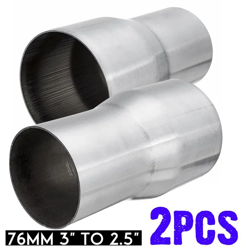 1/2pcs 76mm-63mm Car Exhaust Pipe Reducer Connector Stainless Steel Muffler Tip Adapter Tube Universal
1/2pcs 76mm-63mm Car Exhaust Pipe Reducer Connector Stainless Steel Muffler Tip Adapter Tube Universal