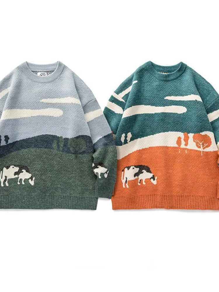 Vintage Winter Sweater Pullover O-Neck Knitted Street Style Long-Sleeved Sweater Women Casual Harajuku Knit Streetwear New
Vintage Winter Sweater Pullover O-Neck Knitted Street Style Long-Sleeved Sweater Women Casual Harajuku Knit Streetwear New