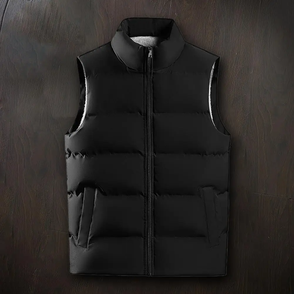 Vest Jacket Simple Coldproof Zipper Placket for Trip Winter Vest Winter Waistcoat
Vest Jacket Simple Coldproof Zipper Placket for Trip Winter Vest Winter Waistcoat