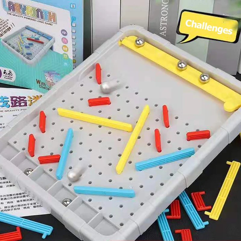 New 40 Challenges Pinball Line Maze Fun Parent-child Interactive Thinking Training Board Game Toys For Children brain game
New 40 Challenges Pinball Line Maze Fun Parent-child Interactive Thinking Training Board Game Toys For Children brain game