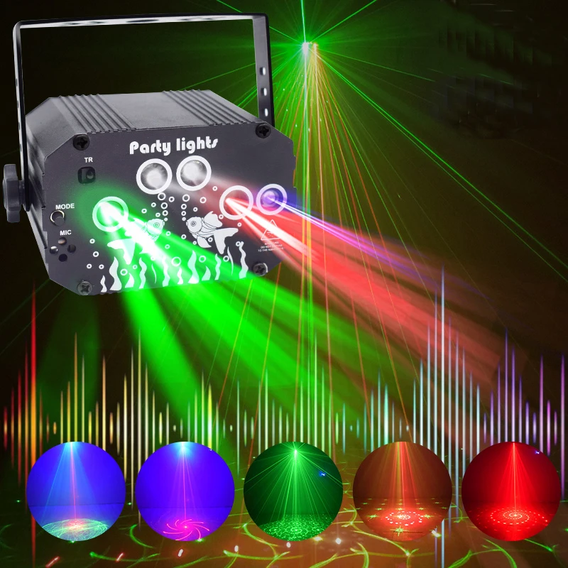 Лазерный проектор с голосовым управлением, RGB-стробоскопический эффект, сценическая лампа для вечерние ринки, шоу, диджея, дома, караоке, дис...
Лазерный проектор с голосовым управлением, RGB-стробоскопический эффект, сценическая лампа для вечерние ринки, шоу, диджея, дома, караоке, дис...