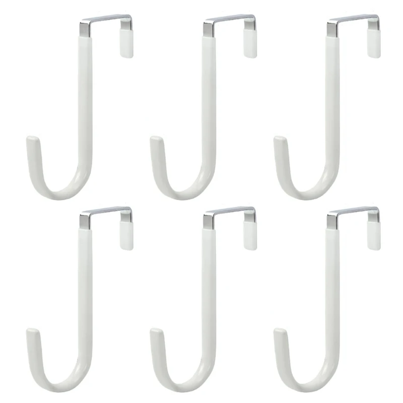 Over the Door Hooks 6pcs Door Hanger Hooks Rubber Prevent Scratches Organizer G6KA
Over the Door Hooks 6pcs Door Hanger Hooks Rubber Prevent Scratches Organizer G6KA