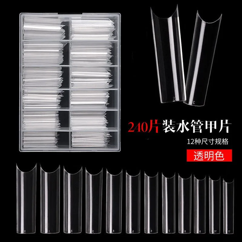 Cross Border Hot Selling Cross Nail Products, C-shaped Water Pipe Nail Extensions, French Fake Nails, 240 Pieces, Boxed in Stock
Cross Border Hot Selling Cross Nail Products, C-shaped Water Pipe Nail Extensions, French Fake Nails, 240 Pieces, Boxed in Stock