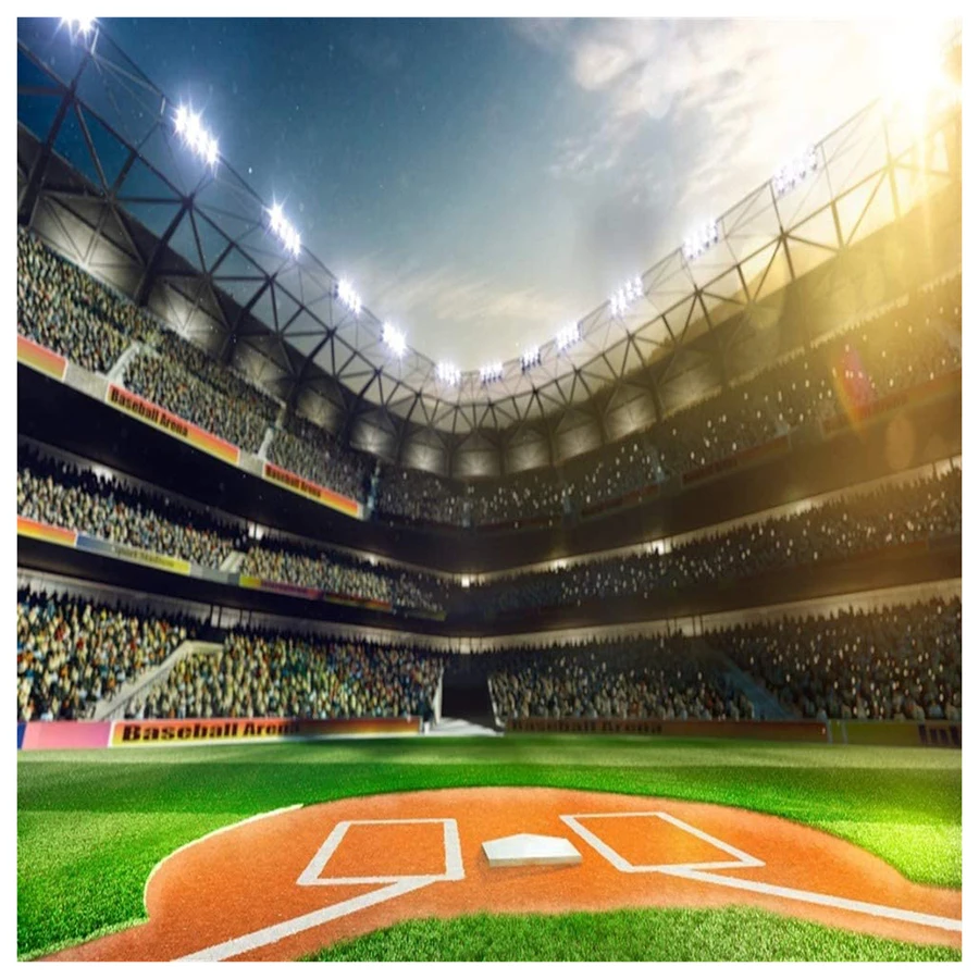 Baseball Field Backdrop Interior Stadium Backdrops for Photography Crowd Stage Green Grassland Sports Theme Photo Background 8x8
Baseball Field Backdrop Interior Stadium Backdrops for Photography Crowd Stage Green Grassland Sports Theme Photo Background 8x8