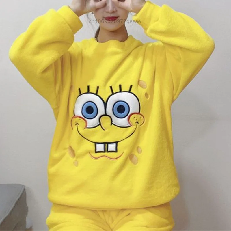 Casual Embroidery Coral Velvet Fleece Autumn Winter Women Pijamas Set Man Pullover Comfortable Loose Pyjamas Matching Clothing
Casual Embroidery Coral Velvet Fleece Autumn Winter Women Pijamas Set Man Pullover Comfortable Loose Pyjamas Matching Clothing