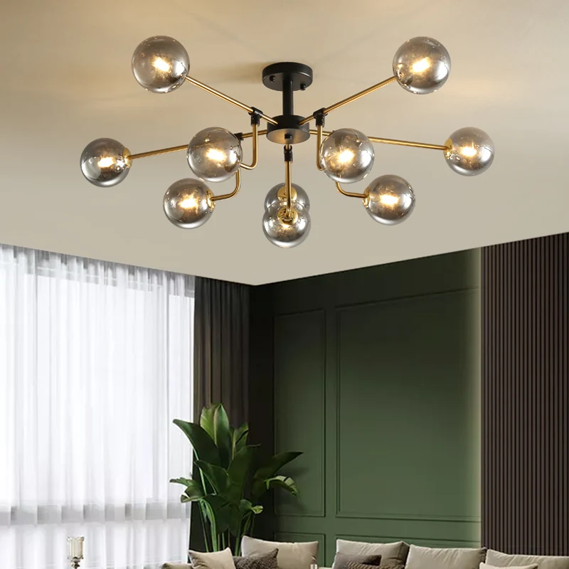 Modern Nordic Glass Ball Led Chandelier For Living Room Dining Room Kitchen Bedroom Ceiling Pendant Lamp Design Hanging Light G9
Modern Nordic Glass Ball Led Chandelier For Living Room Dining Room Kitchen Bedroom Ceiling Pendant Lamp Design Hanging Light G9