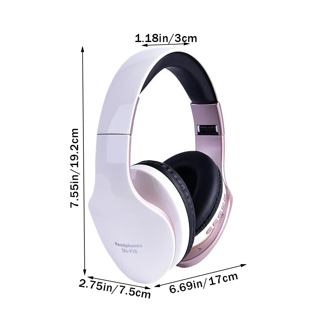 SN-P18 Headphone Bluetooth Wireless Headset Foldable Hand Free Sport Driving Gaming Earphone
SN-P18 Headphone Bluetooth Wireless Headset Foldable Hand Free Sport Driving Gaming Earphone