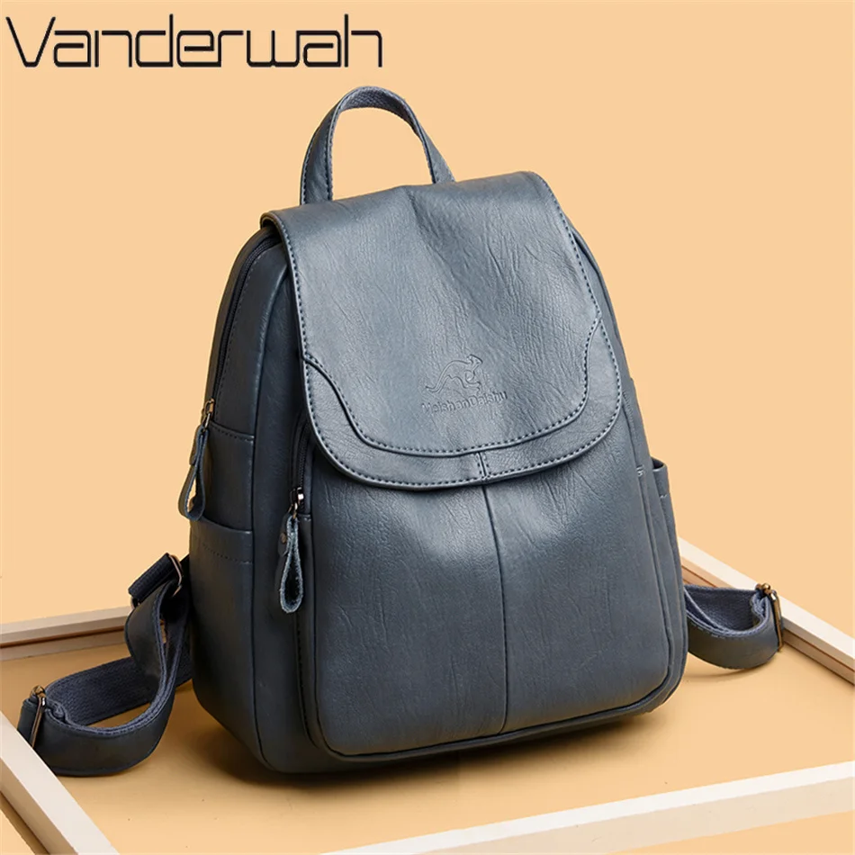 Women Large Capacity Backpack Purses High Quality Leather Female Vintage Bag School Bags Travel Bagpack Ladies Bookbag Rucksack
Women Large Capacity Backpack Purses High Quality Leather Female Vintage Bag School Bags Travel Bagpack Ladies Bookbag Rucksack