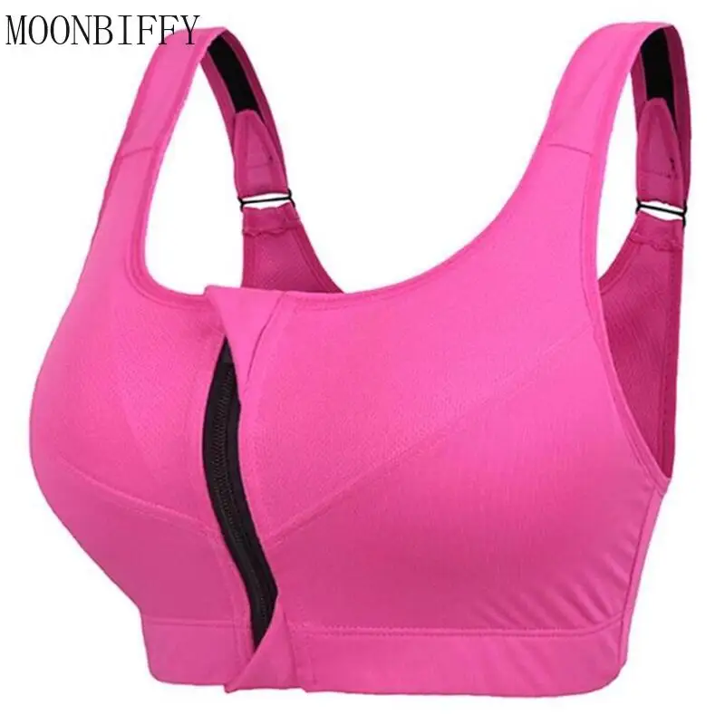 Solid Color Women Sports Bras Front Zipper Gathered Without Steel Ring Running Vest Fitness Sexy Bra Shockproof Underwear
Solid Color Women Sports Bras Front Zipper Gathered Without Steel Ring Running Vest Fitness Sexy Bra Shockproof Underwear