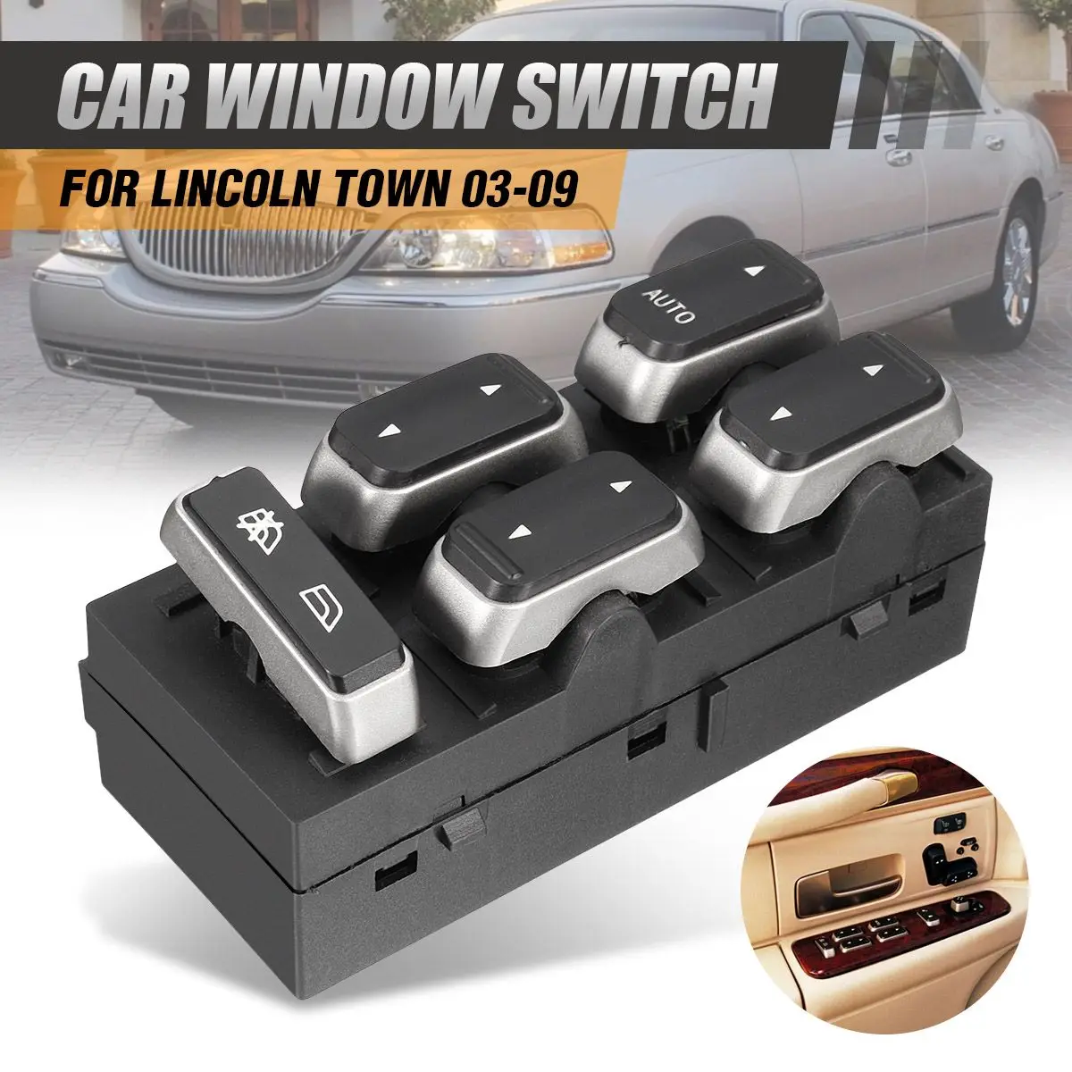 Переключатель Стеклоподъемника автомобиля 5W1Z-14529-BA 5W1Z14529BA для Lincoln Town Car 2003-2009
Переключатель Стеклоподъемника автомобиля 5W1Z-14529-BA 5W1Z14529BA для Lincoln Town Car 2003-2009