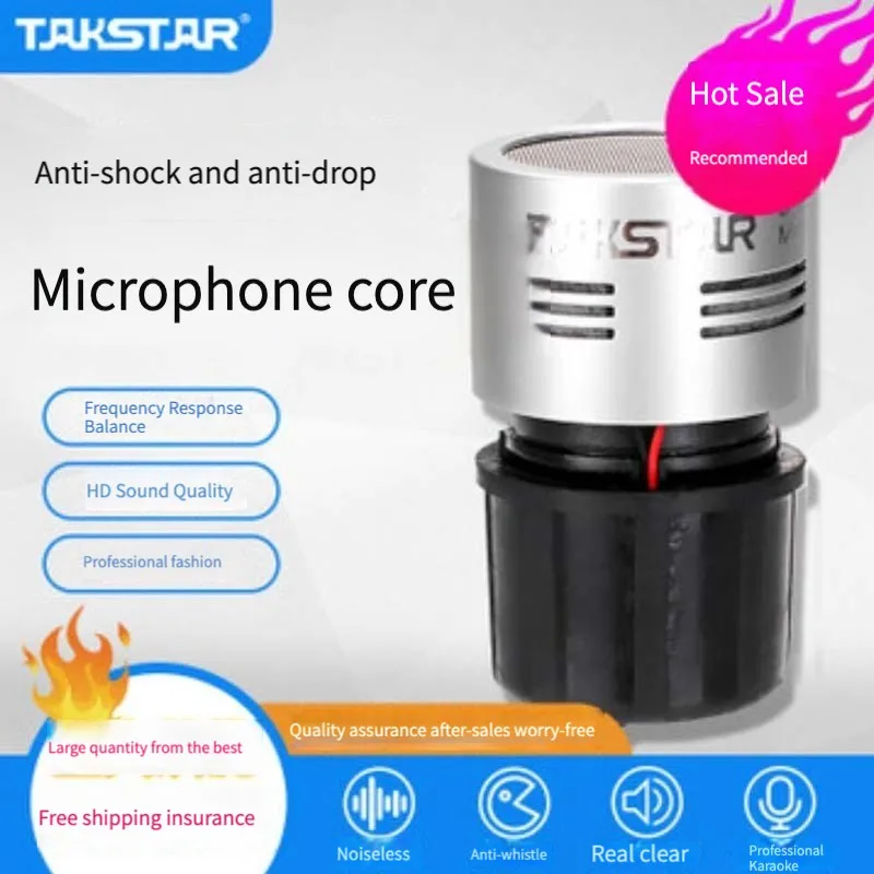 Takstar TS-2 high-quality microphone wheat core microphone core sound head microphone head KTV bar
Takstar TS-2 high-quality microphone wheat core microphone core sound head microphone head KTV bar